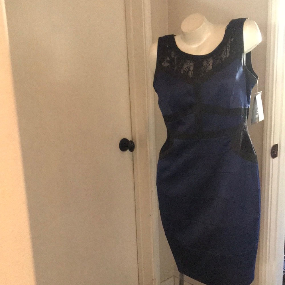 Blue cocktail dress